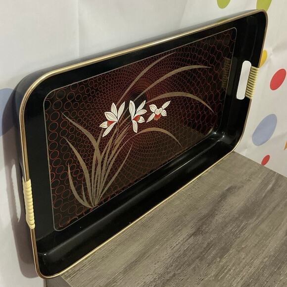 Vintage Japan Laquered Tray 18.5” x 11.25” - Picture 10 of 16